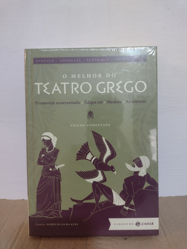 Livro O Melhor Do Teatro Grego: Édipo Rei, Medeia, As Nuvens - Edição Comentada - Capa Dura - Novo E Lacrado