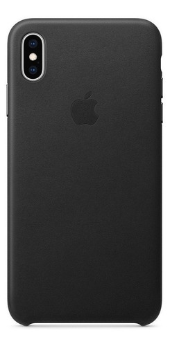 Funda Apple Leather Case Para iPhone XS Max 6.5 Negro 