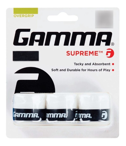 Gamma - Cinta Supreme De Agarre (overgrip), Para Raquetas De