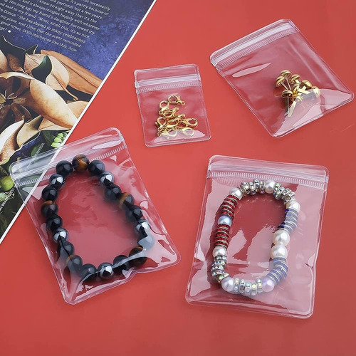 / Bolsa De Joyería De Plástico Autoadhesiva Con Cierre De