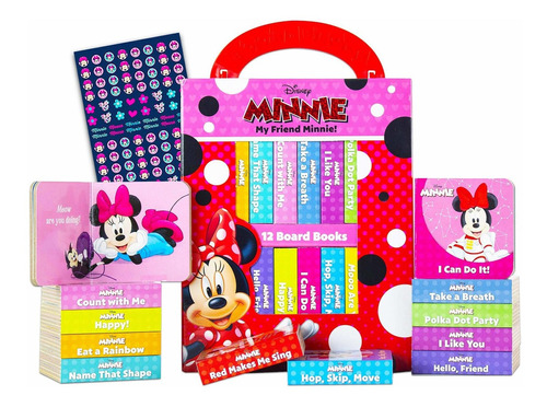 Disney Minnie Mouse - Juego De Libros De Mesa Para Bebés (pa