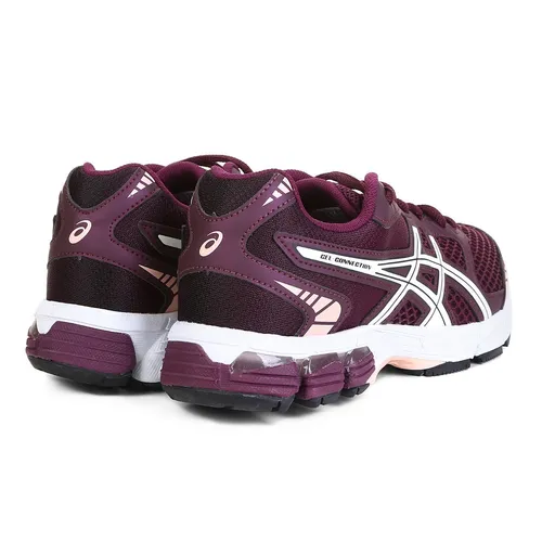 T nis Asics Gel Connection Feminino Vinho Corrida Original