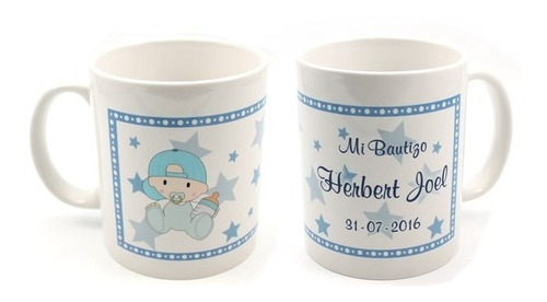 33 Tazas De Ceramica Personalizadas Bautizo Baby Envío Grati