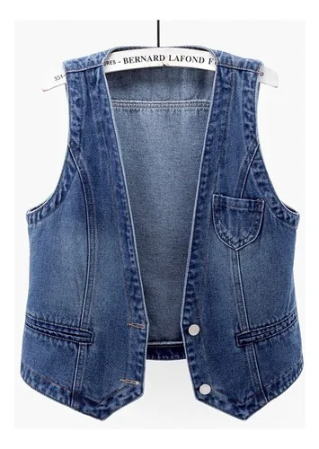 Blusas con chaleco de mezclilla new arrivals