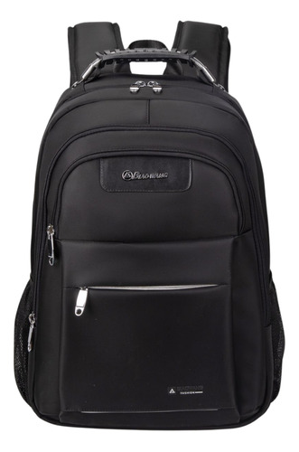 Mochila Notebook Unissex Escolar Trabalho Executiva Premium Cor Preto