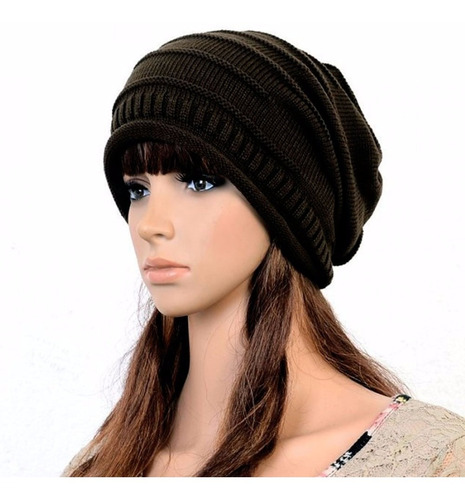 Gorro Mujer Beanie Chullo Color Negro Unisex