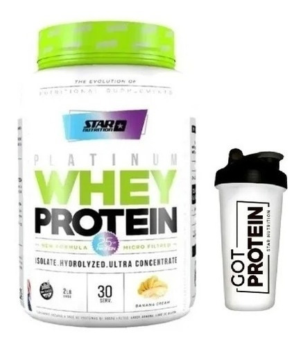 Premium Whey Protein Star Nutrition 2libras + Vaso Mezclador