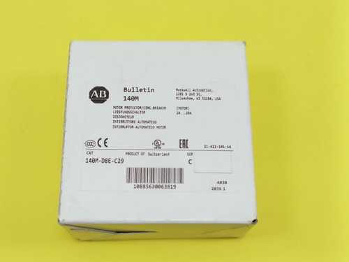 Allen-bradley 140m-d8e-c29 Guarda Motor Bulletin 140m