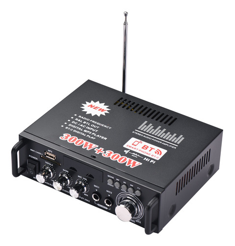 Mini Amplificador De Potencia De Audio De 12 V/220 V, 2 Cana