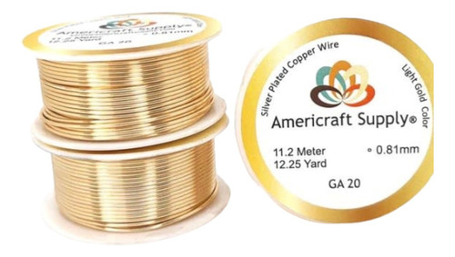 Alambre Dorado Gold Alambrismo Americraft Supply Calibre 20