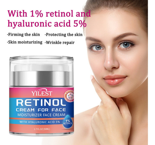 An Um Creme Facial Hialurônico E Retinol Que Descolora