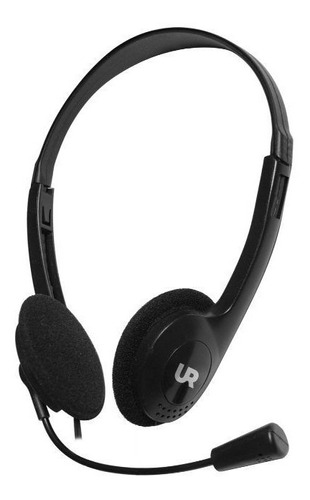 Imagen 1 de 2 de Headset Audífonos Con Micrófono Negro Urbano Labs