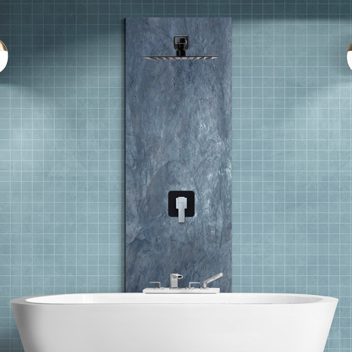 Set De Accesorios Para Baño Marca Gravita Mod. Set Cua Negro Negro