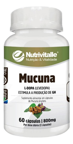 Mucuna 800mg 60caps Nutrivitalle