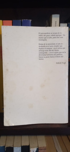 El Objeto Del Arte Incidencias Freudianas - Nueva Visión (Usado)
