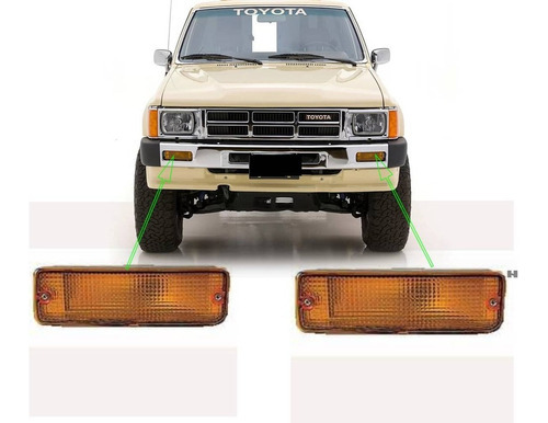 Juego Faros Paragolpe P/toyota Hilux 93 94 95 96 97 98 99 00