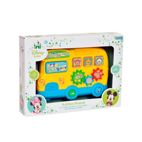 Autobús Musical Disney Baby Mickey Minnie Luz Y Sonido