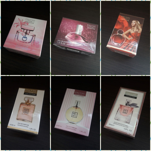 Imagen 2 de 6 de Perfumes Mini 30ml Onlyou Varias Fragancias X 6 Unidades