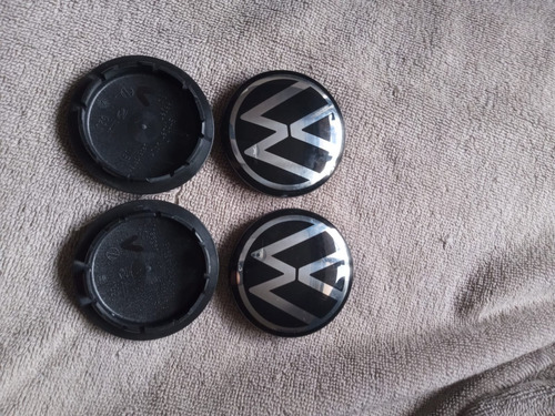 4 Centros De Rin Vw Jetta M K7, Tiguan 66mm Nuevo Logo