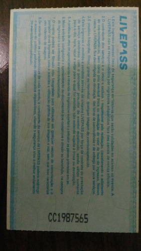 Ingressos Show Justin Brasil Para Colecionador