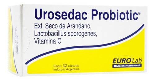 Urosedac Probiotic Ext. Seco Vit C De Arandano Capsulas X 32