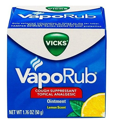 Vicks Vaporub Limón Olor Del Ungüento 1,76 Oz (pack De 3).