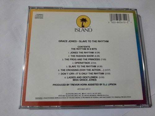 Grace Jones - Slave To The Rhythm / Cd / Usa