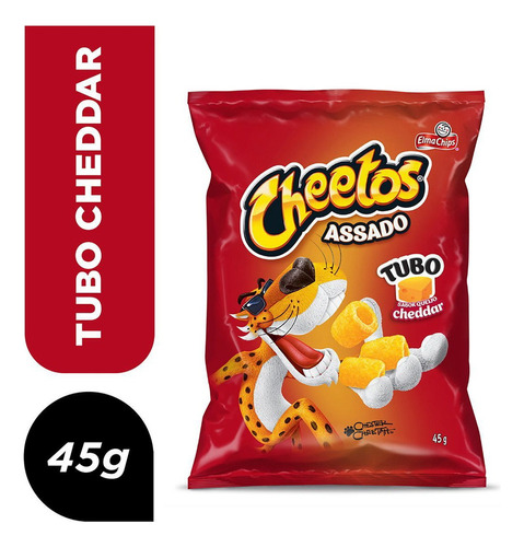 Salgadinho Sabor Queijo Cheddar Elma Chips Cheetos Tubo 45g