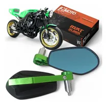 Comprar Espejos Cafe Racer Street Fighter Puño Verde Universales 
