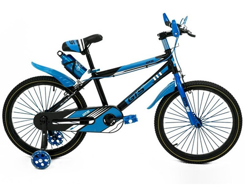 Bicicleta Gts Nene Rodado 20 Tipo Mountain Bike Verde/azul