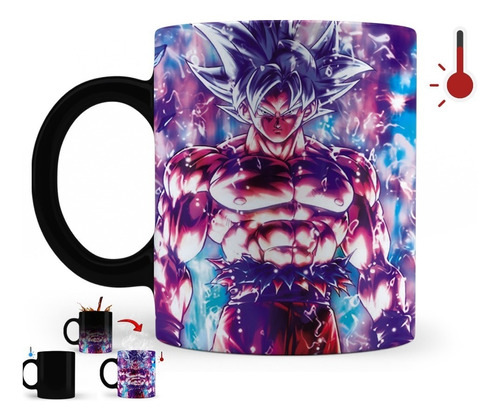 Taza Mágica Dragon Ball Goku Ultra Instinto Anime