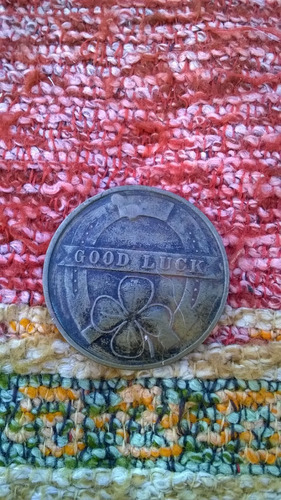 Antigua Moneda Medalla Good Luck Harlem Globetrottes
