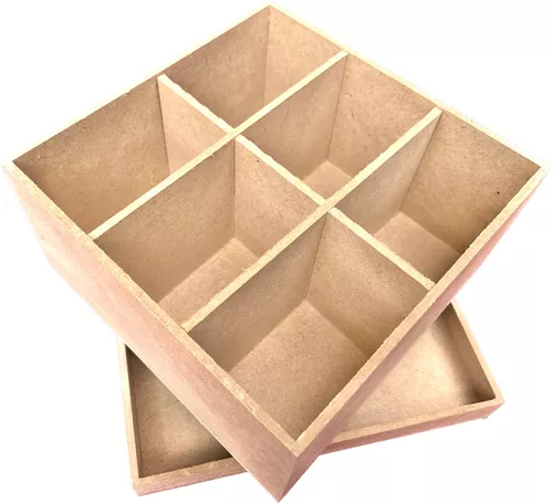 Caja De Madera Para Te E Infusiones Con División 24x24 (pz