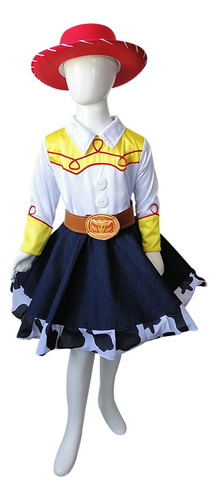 Disfraz Compatible Jessie Story Vaquerita Toy Niñas T-12 Jessie C/ Falda 12