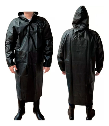 Abrigo Impermeable Para Lluvia En Pvc Cl 16 Adulto