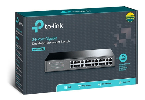 Switch Tp-link 24 Puertos Gigabit Tl-sg1024d Rack