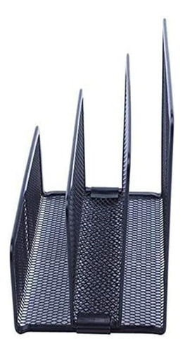 Organizador De Metal De Papéis Para Mesa Com 3 Divisões