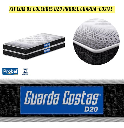 Bicama Solteiro Bibox Resistente Completa Colchões Probel