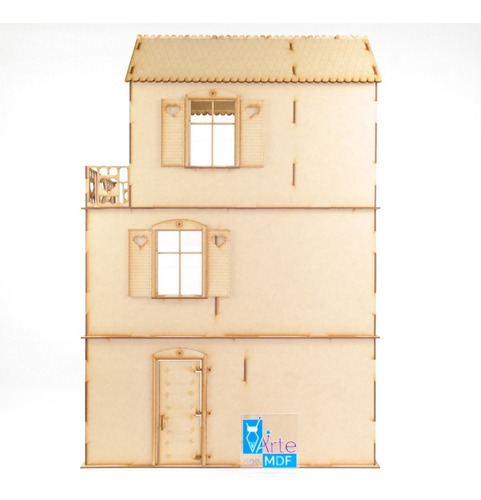 Imagen 4 de 8 de Casa De Muñecas Deseo Del Corazon Barbie Monster Madera Mdf