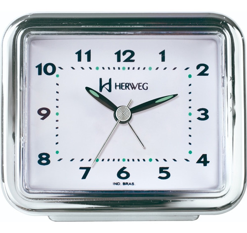 Despertador Herweg Quartz Cromado Liso 2642-028