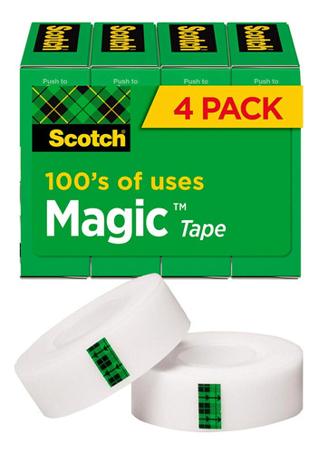 Cinta Adhesiva Magica Scotch 0.75 X 1000 Pulgadas  Transpar