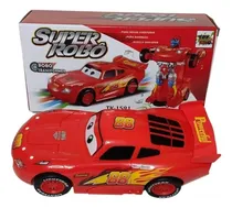 Comprar Kit 2 Carrinhos Mcqueen Transformer Brinquedo 360 Cu002F Som Luz