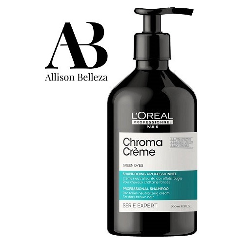 Shampoo Chroma Creme Green Dyes Loreal 500 Ml