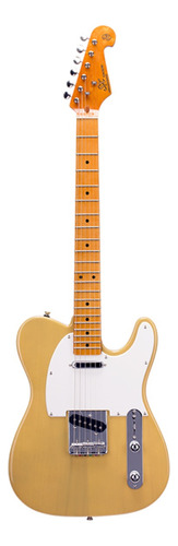 Guitarra eléctrica SX Vintage Series STL50+ de tilo butterscotch blonde brillante con diapasón de arce