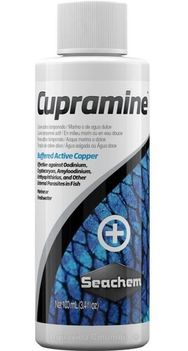 Cupramine 100ml Cobre Contra Parasitos Externos De Peces