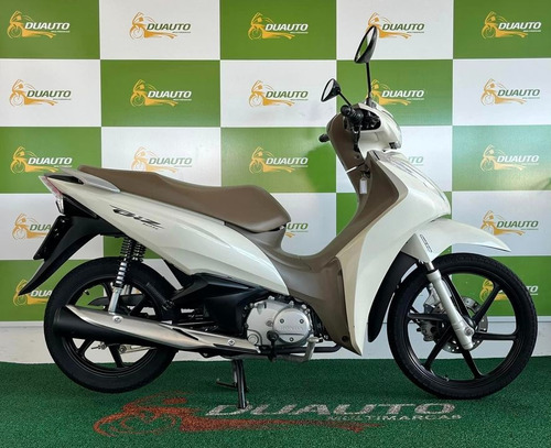 Honda Biz 125i 2019 Branca Banco Caramelo Apenas 12.600km 