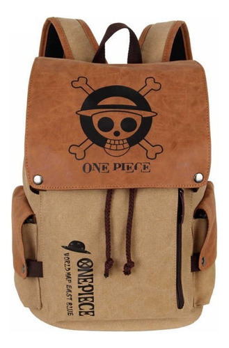 Mochila Impermeable De One Piece Mochilas Escolares De Moda Color Monkey D. Luffy