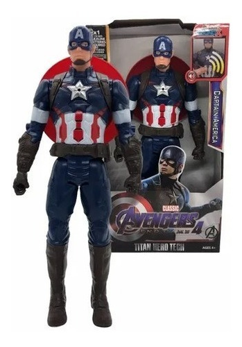 Muñeco Capitan Amercia De 30 Cm 