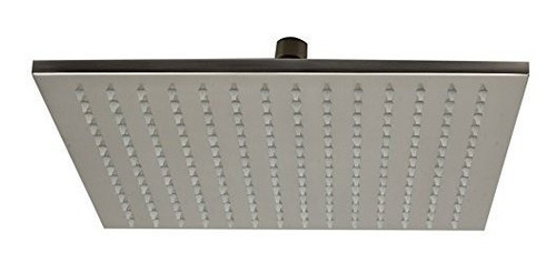 Marca Alfi Led12s-bn Cabezal De Ducha De Lluvia Led Cuadrado