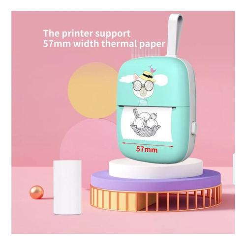 Impresora Térmica Impresora De Mini Pegatinas De Papel Artes